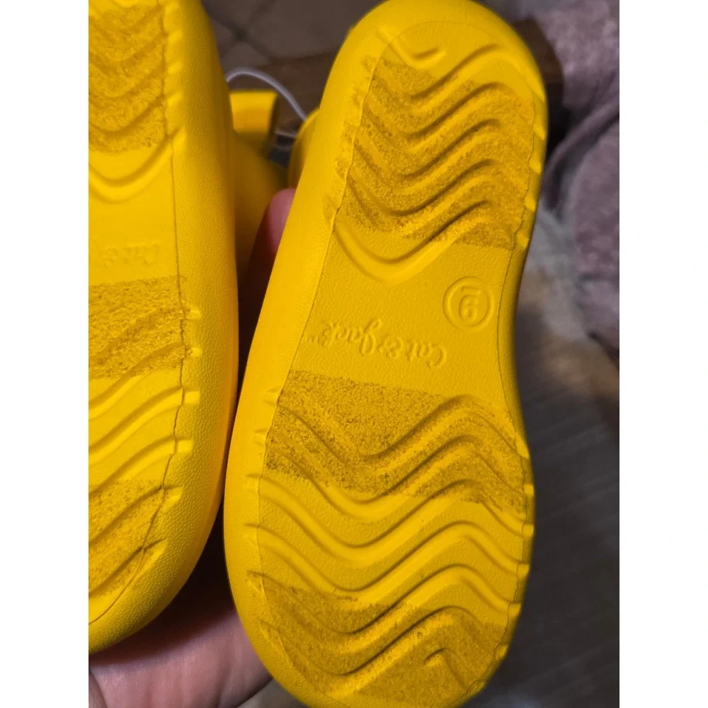 Cat & Jack Toddler Yellow Rain Boots Waterproof Slip On Size 9 IT